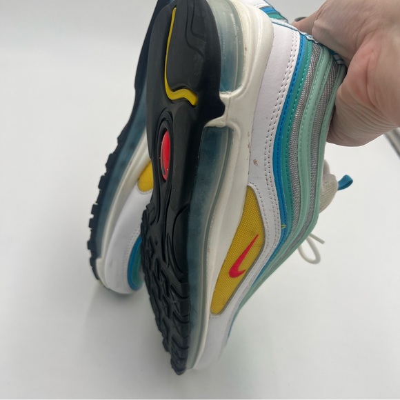 Air Max 97 Teal & Blue ‘Spring Floral' Mens Size 11 DQ7644-100 - Picture 9 of 10